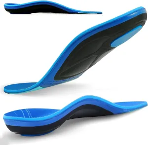 (220  lbs) Plantar Fasciitis High Arch Support Insoles, RooRuns Heavy Duty Support Pain Relief Shoe Inserts for Flat Feet, Orthotics for Men and Women Working Running Walking
