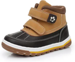 Ahannie Boys Girls Boots Toddler Kids Fall Boots Water Resistant Outdoor Ankle Shoes(Toddler/Littler Kid)