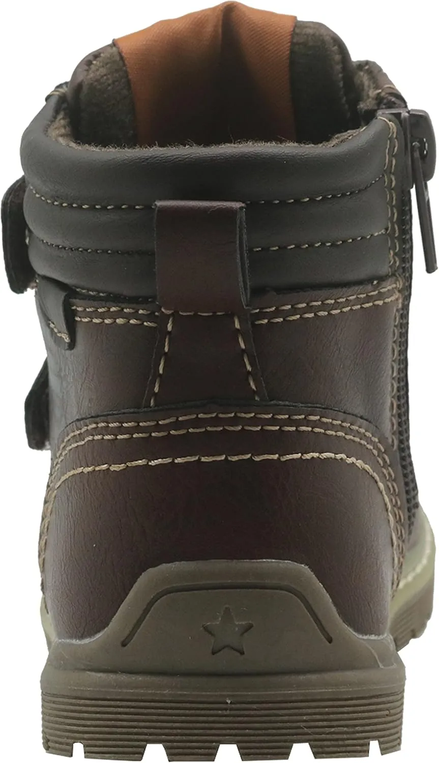 Apakowa Toddler Little Boys Water Resistant Ankle Work Boots (Toddler/Little Kid)