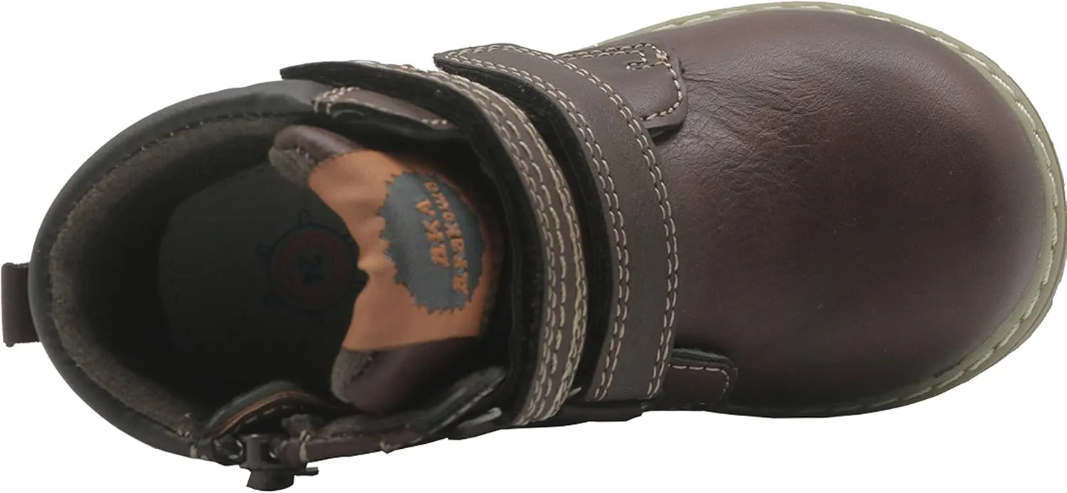Apakowa Toddler Little Boys Water Resistant Ankle Work Boots (Toddler/Little Kid)