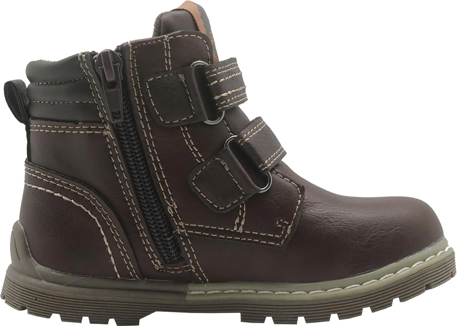 Apakowa Toddler Little Boys Water Resistant Ankle Work Boots (Toddler/Little Kid)