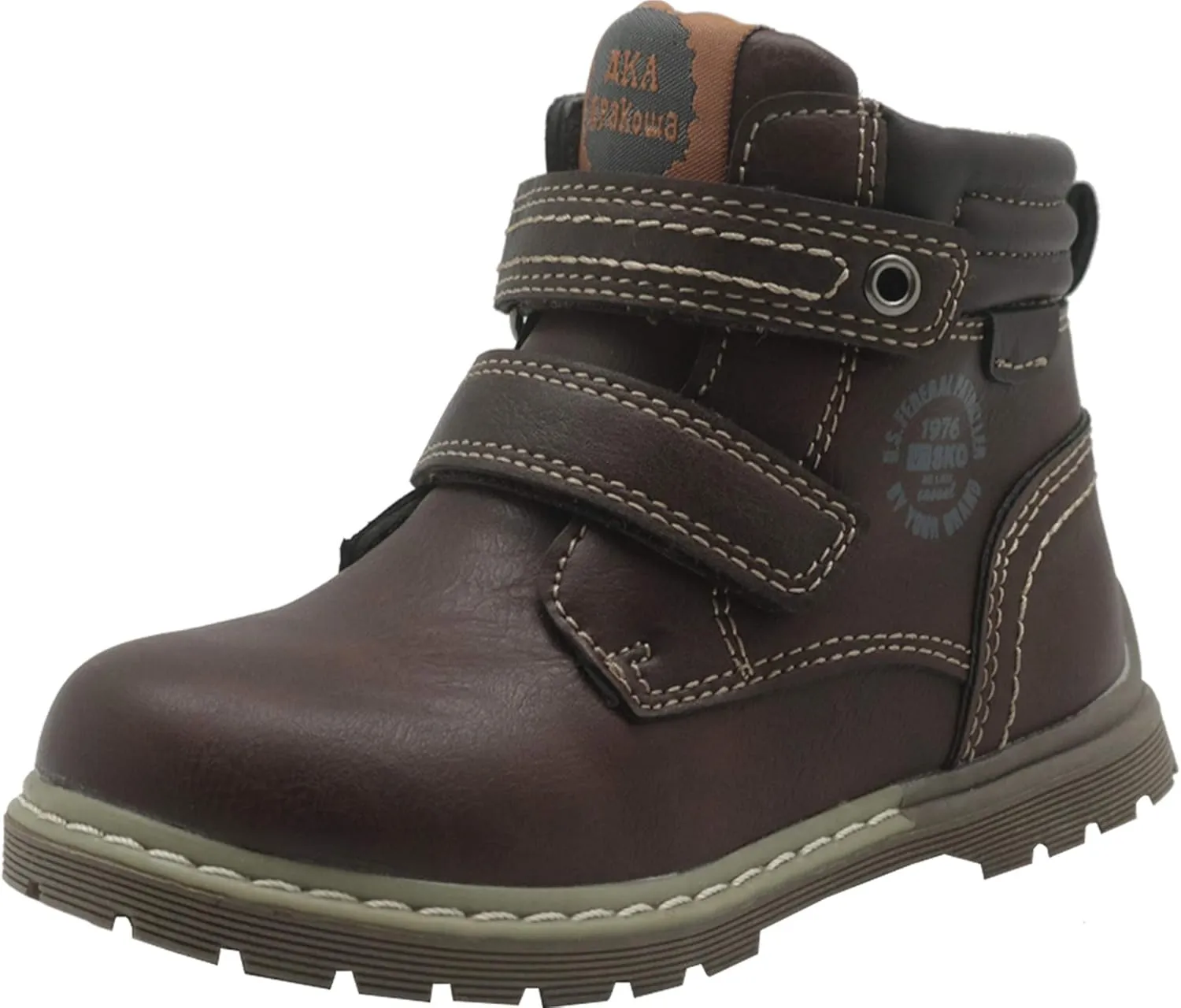 Apakowa Toddler Little Boys Water Resistant Ankle Work Boots (Toddler/Little Kid)
