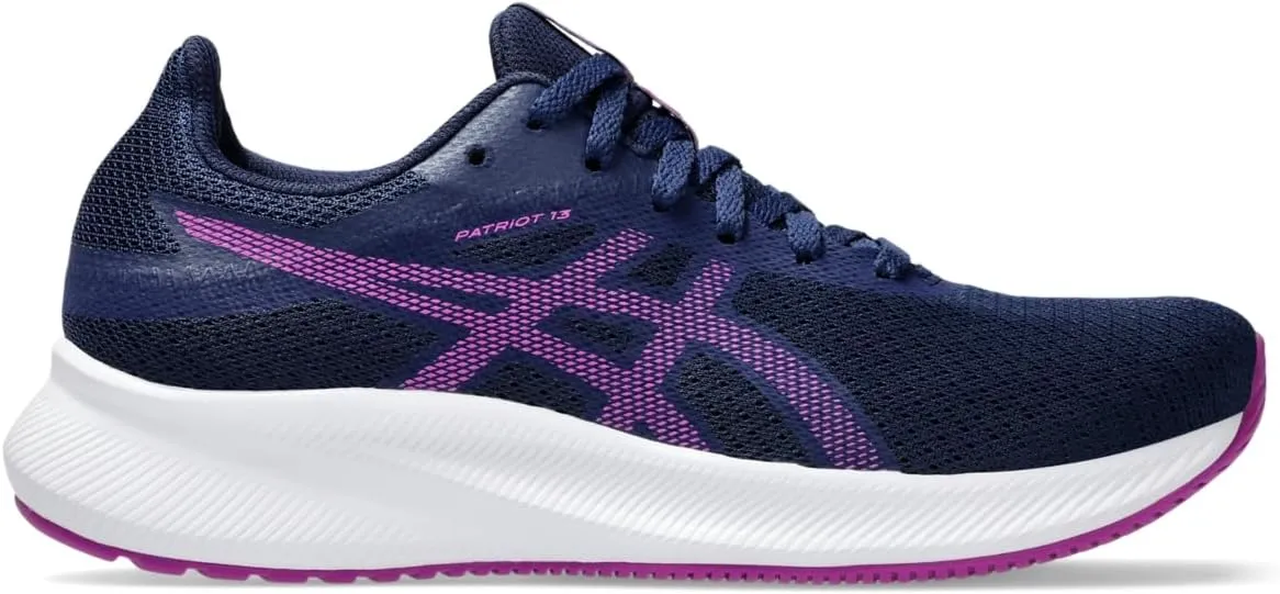 Asics Women's Patriot 13 Running Shoes, 7, Blue Expanse/Bold Magenta