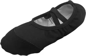 Ballet Shoes for Girls Toddler Ballet Slippers Soft Leather Boys Dance Shoes Dance Shoe Canvas Split (Black, 13 Little Child)