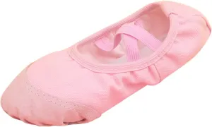 Ballet Shoes for Girls Toddler Ballet Slippers Soft Leather Boys Dance Shoes Dance Shoe Canvas Split (Pink, 4 Big Kids)