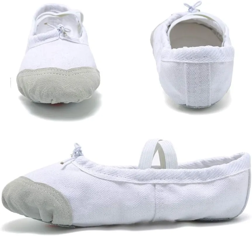 Ballet Women Canvas Dance Shoes Gymnastics Yoga Shoes Children Adult Soft Canvas Flats