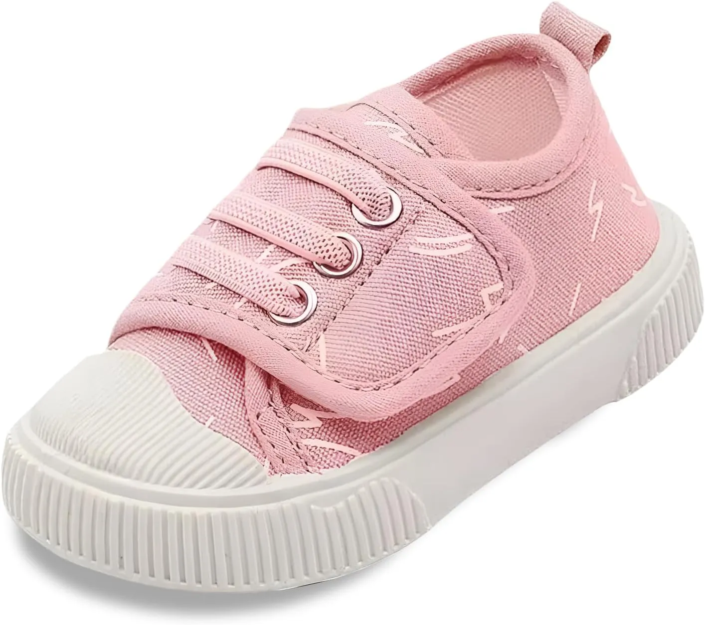 Boys Girls Sneakers Kids Cushioned Canvas Shoes Hook and Loops Walking Shoes for Toddler/Little Kid