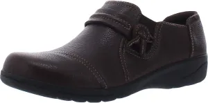 Clarks Women's Cheyn Madi Leather Ortholite Slip On Loafer Brown Size 9.5N