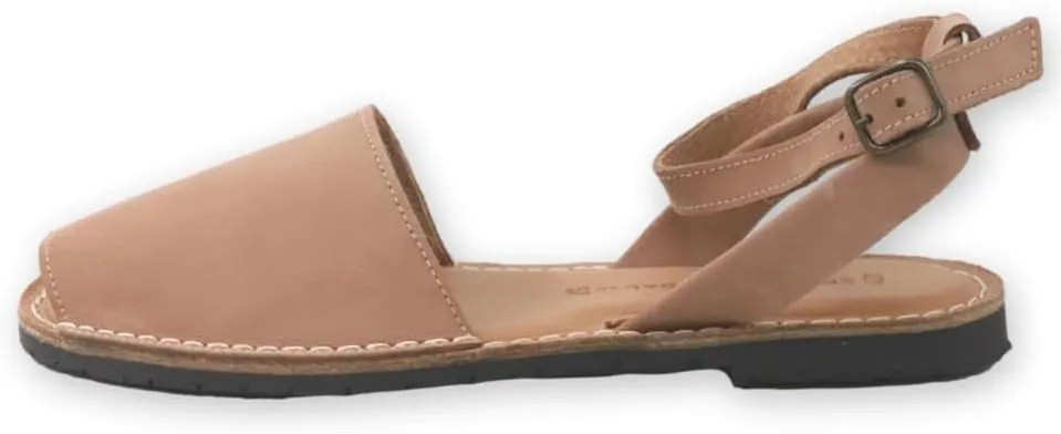 Classic Ankle Strap Sandals for Women – Dressy Soft Leather Sandals with Removable Ankle Strap, Casual Women’s Flat Sandals