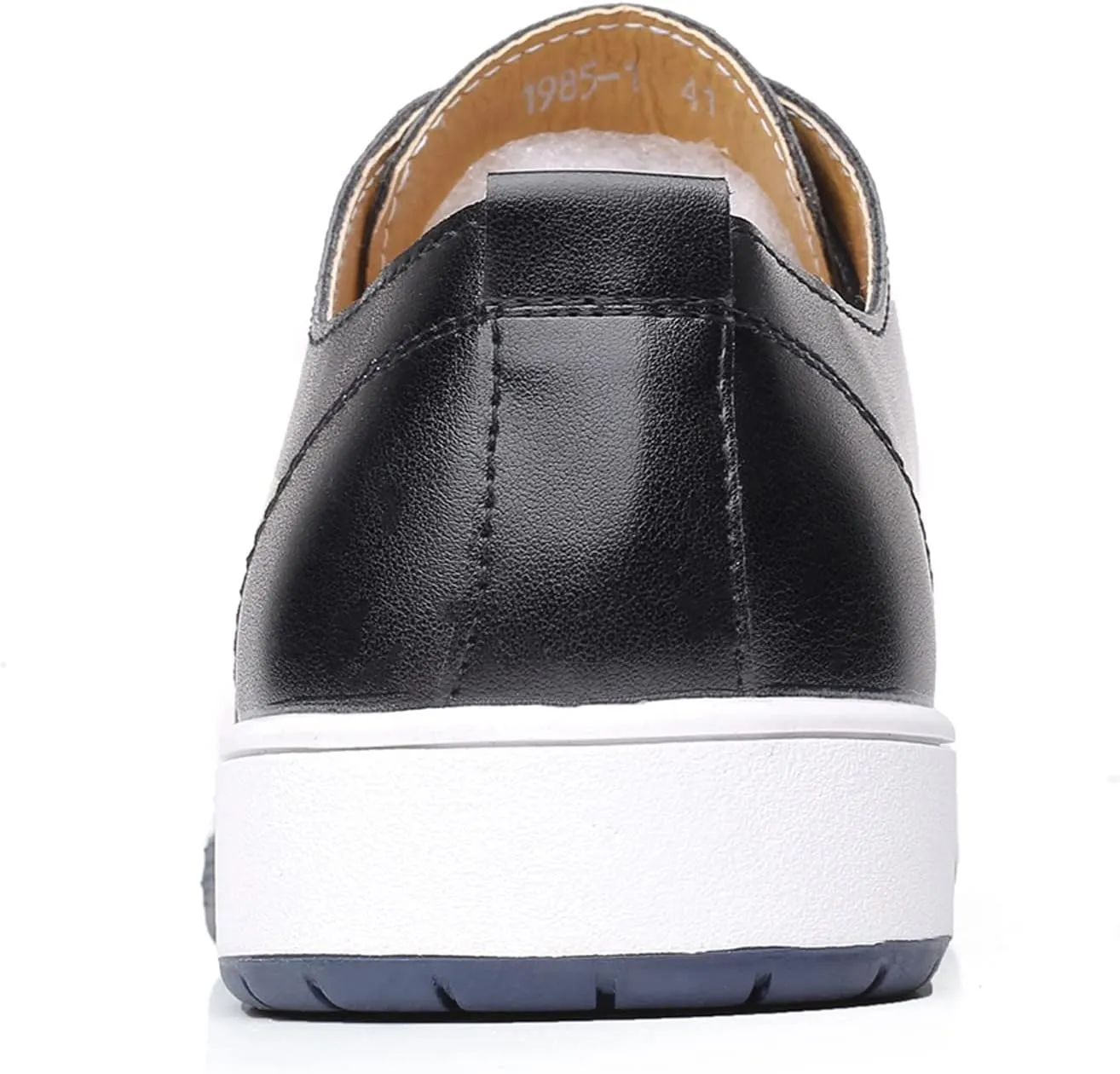Comfortable Black Business Casual Shoes for Men Style Men's Summer Leather Solid Summer Shoes Breathable Business Leisure Hollow Men's leather shoes Black Dress Shoes Slip Ons for Men