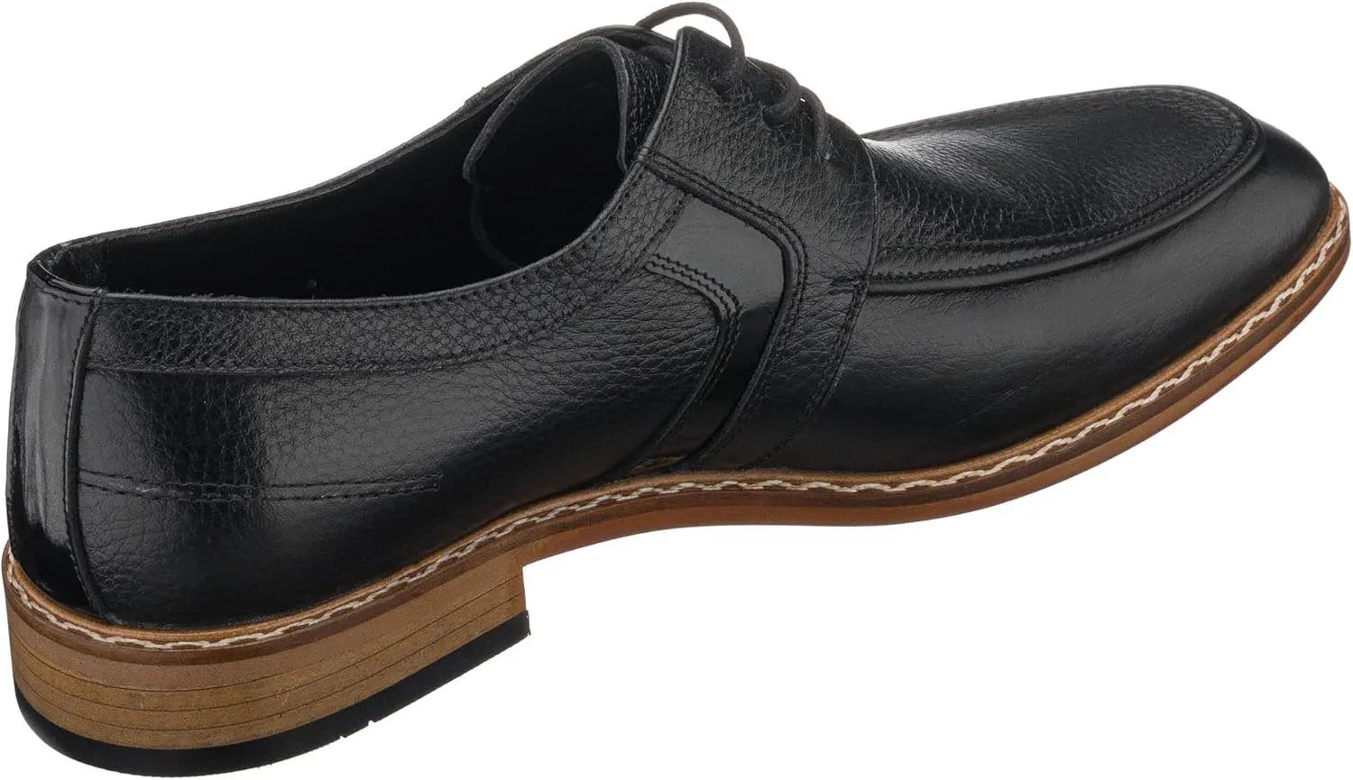 DALGALA Men's Black Leather Handcrafted Oxford Shoes Lace up Shoes Mens Derby Shoes Formal Dress Shoes