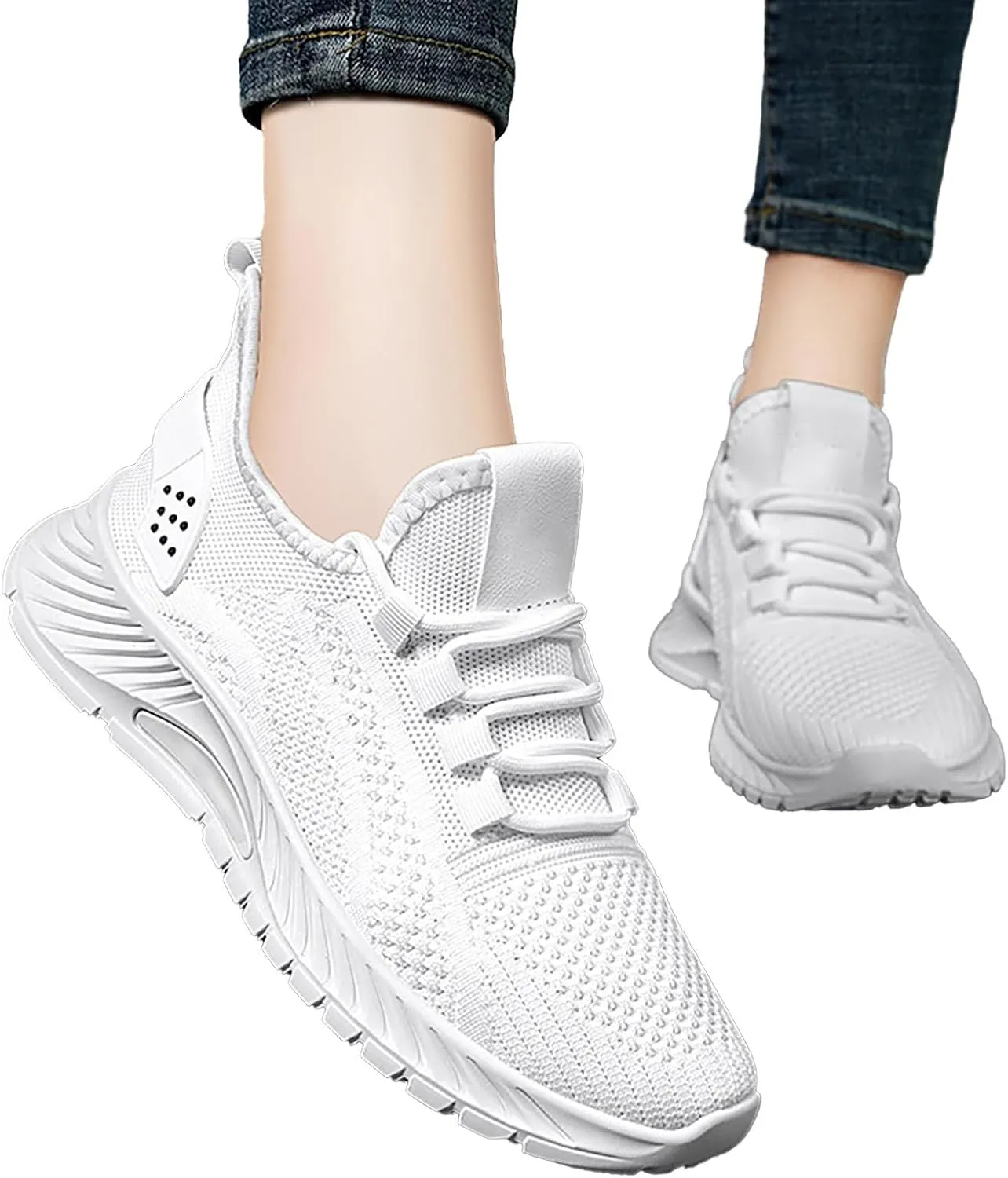 Dress Shoes for Women White Sneakers Men Wide Loafers for Women 2024 Closed Back Lightweight Breathable Christmas Tennis Shoes Women's Wide Loafers