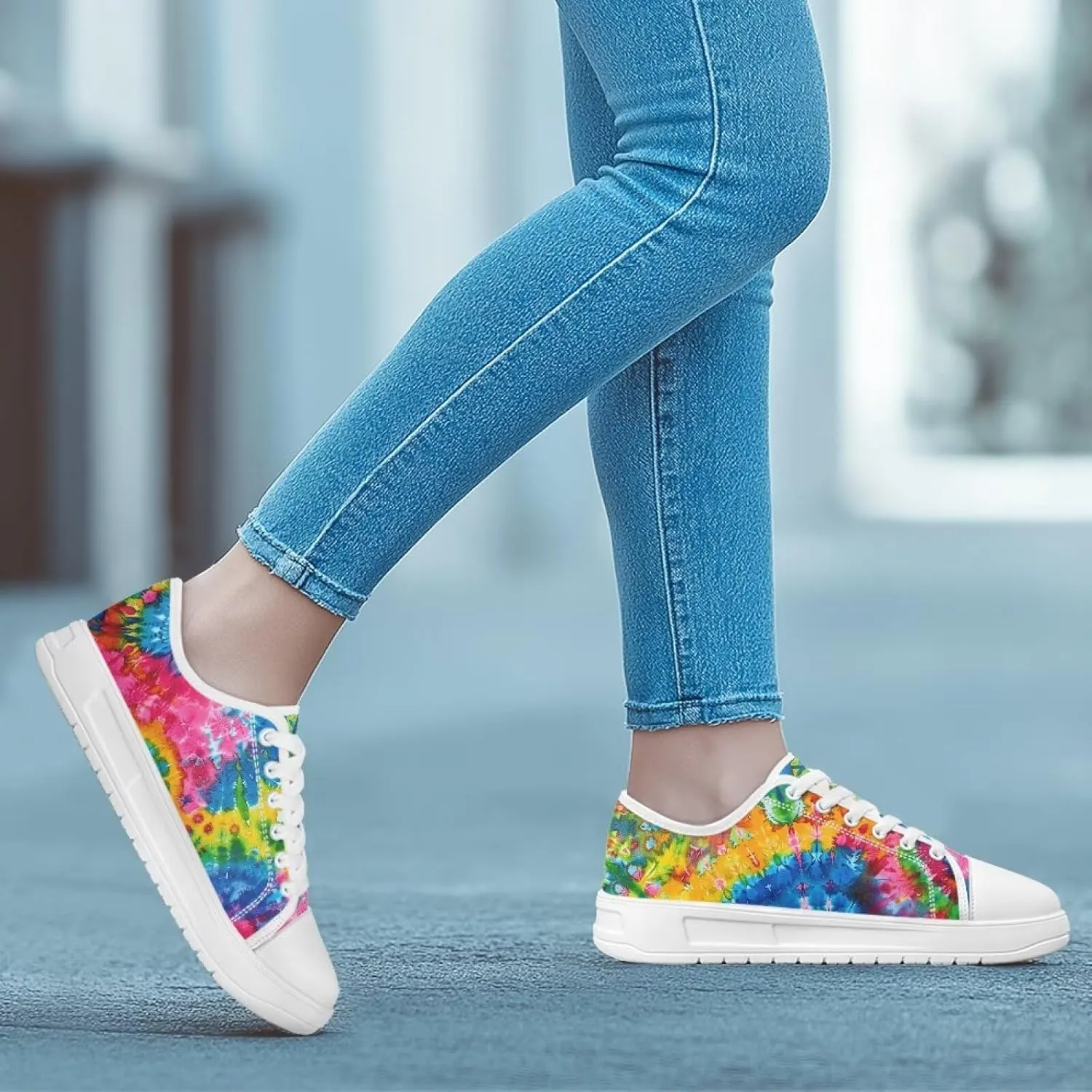 Fashion Sneakers for Women 2025 Colorful Canvas Shoes Lightweight Casual Sneakers