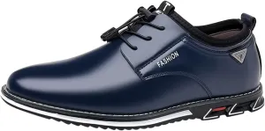 Fashion Style Men's Breathable Comfortable Business Lace Up Work Leisure Solid Color Leather Shoes Dress Boots