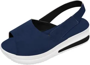 Flip Flops for Women,Dressy Summer Sandals 2023 Peep Toe Platform Sandals Shoes Wedges Ankle Buckle Ladies Flip Flops