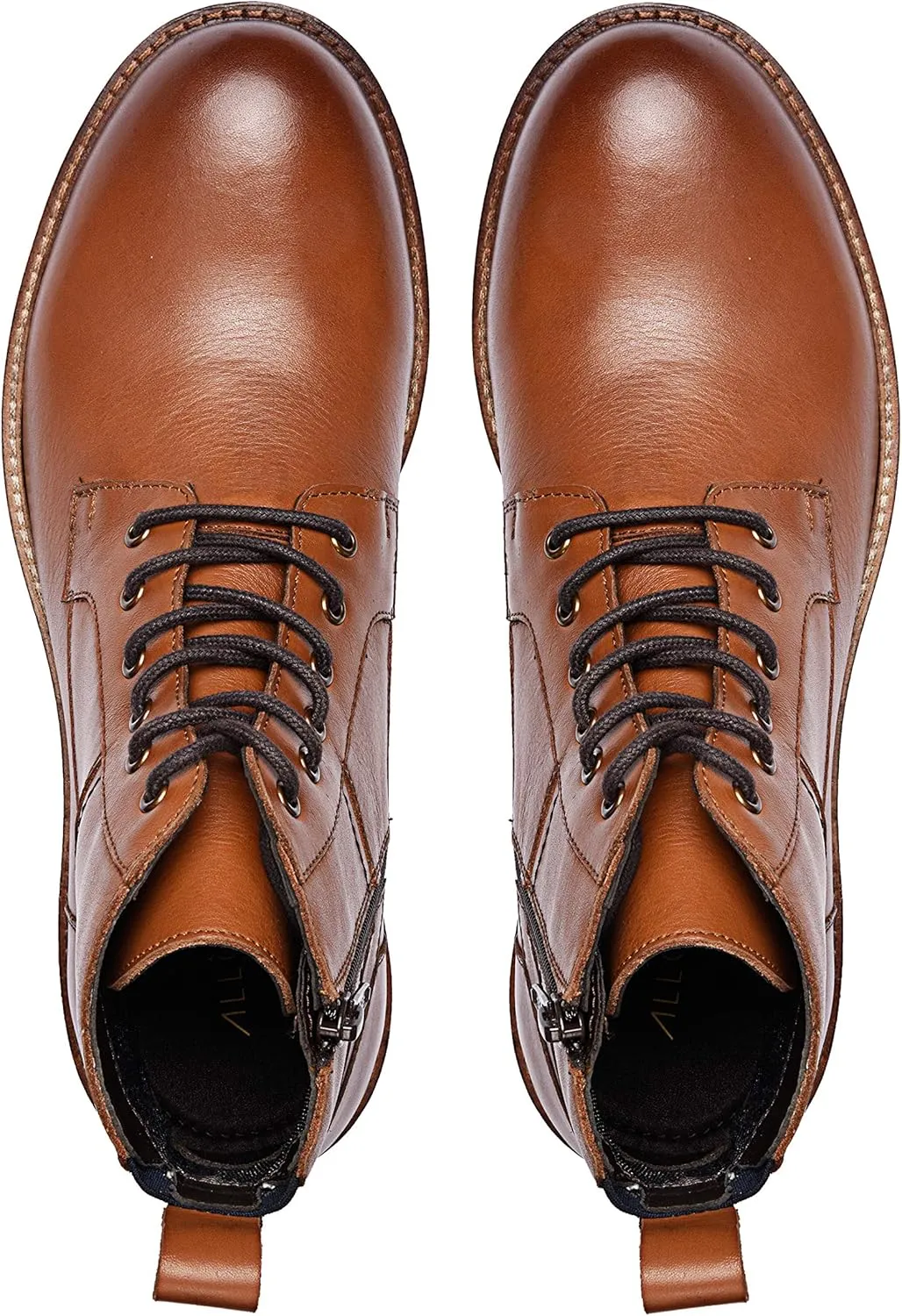 Gaetan | Genuine Leather Combat Boots | Rugged Casual Motorcycle Boots | Ankle Boots for Men | Lace-Up Boot | TPR Sole | Casual Winter Boot