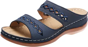 Generic Orthopedic Sandals for Women Arch Support Sandals Summer Casual Orthotic Sandals Flip Flops Comfortable Sandals