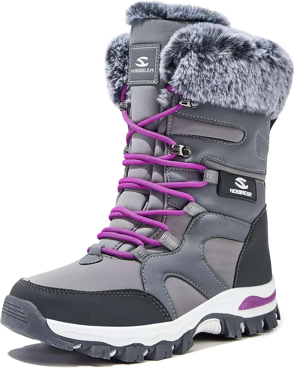 HOBIBEAR Women's Winter Snow Boots | Mid-Calf | Faux Fur | Water Resistant