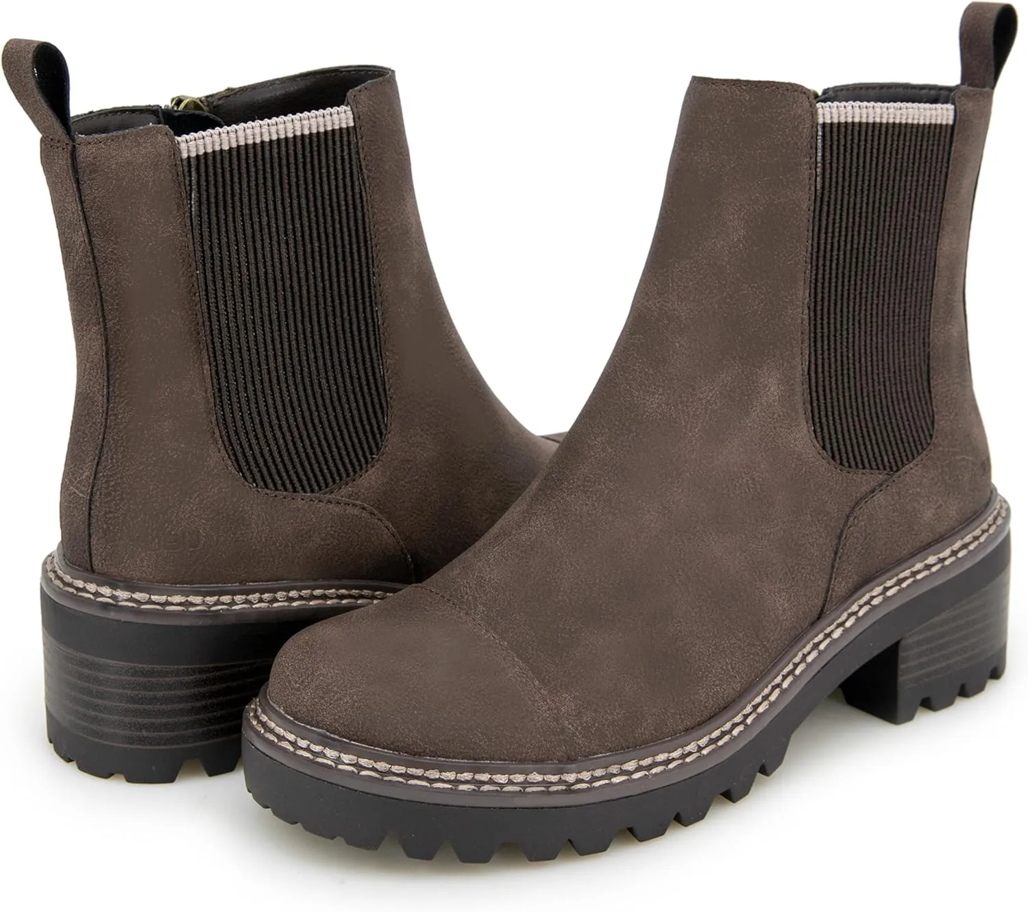 JBU Women's Reed Fashion Comfort Inside Zipper Water Resistant Chelsea Boot
