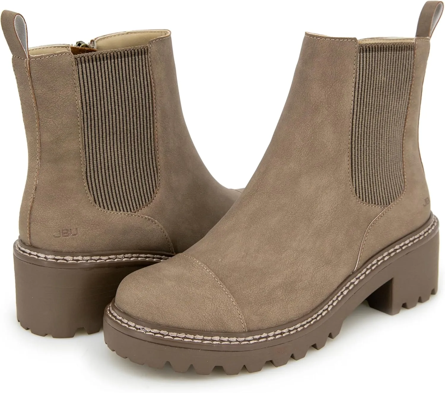 JBU Women's Reed Fashion Comfort Inside Zipper Water Resistant Chelsea Boot