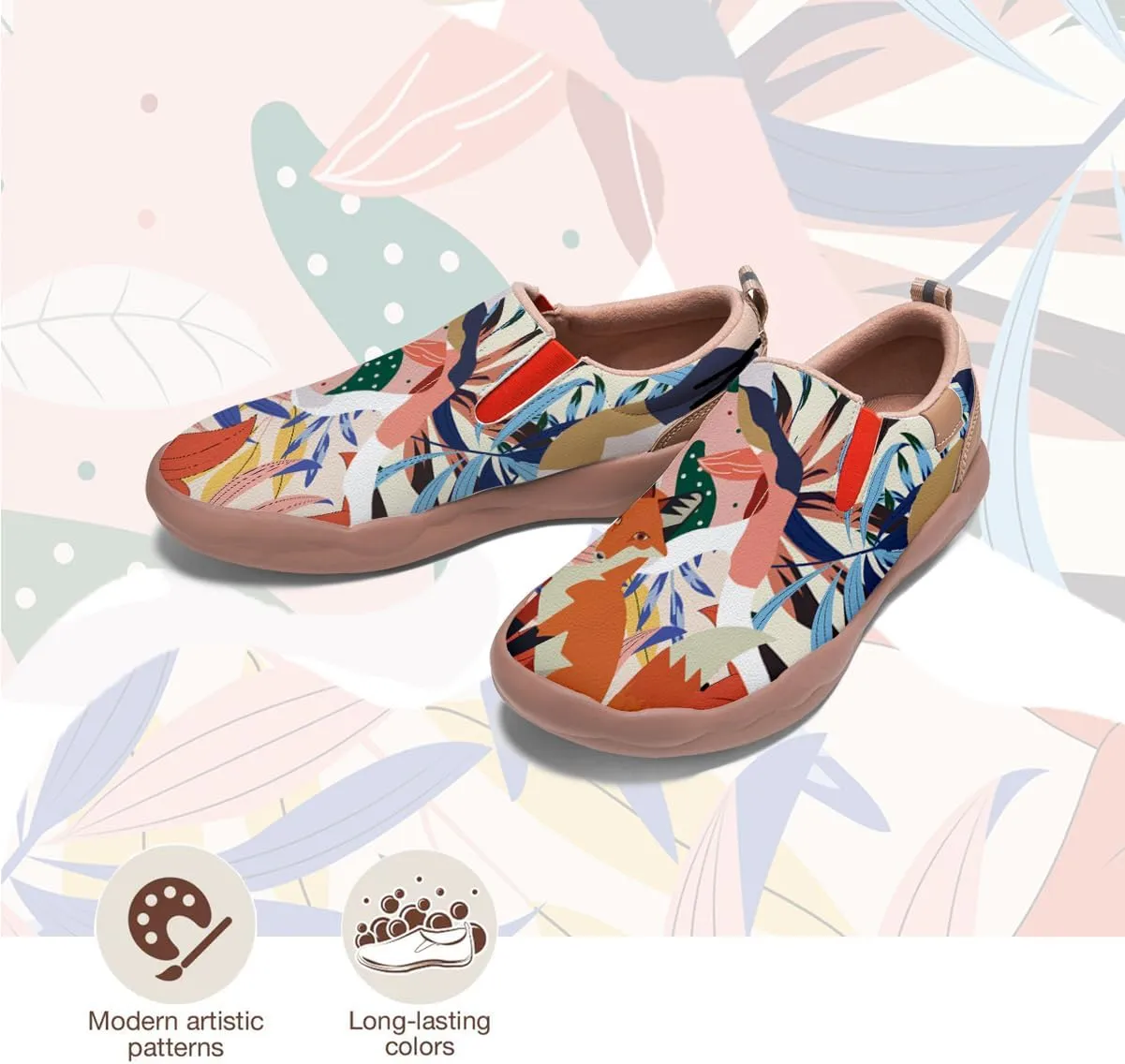 Kid Travel Shoes Boy Girl Slip-On Casual Loafers Lightweight Comfort Animal Art Painted Fashion Sneakers
