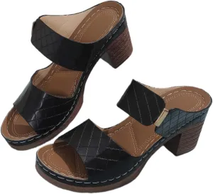 Ladmiple Chunky Heels For Women Wedding Open Toe Block Heeled Dress Sandals Ankle Strap Pump Comfortable Party Dressy Shoes