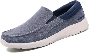 Men's Casual Canvas Shoes, Comfortable and Lightweight Lefu Shoes, one Foot Nail Board Shoes, Lightweight Walking Shoes