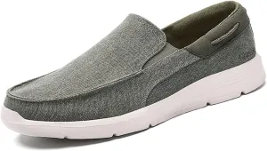 Men's Casual Canvas Shoes, Comfortable and Lightweight Lefu Shoes, one Foot Nail Board Shoes, Lightweight Walking Shoes