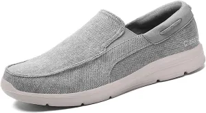Men's Casual Canvas Shoes, Comfortable and Lightweight Lefu Shoes, one Foot Nail Board Shoes, Lightweight Walking Shoes
