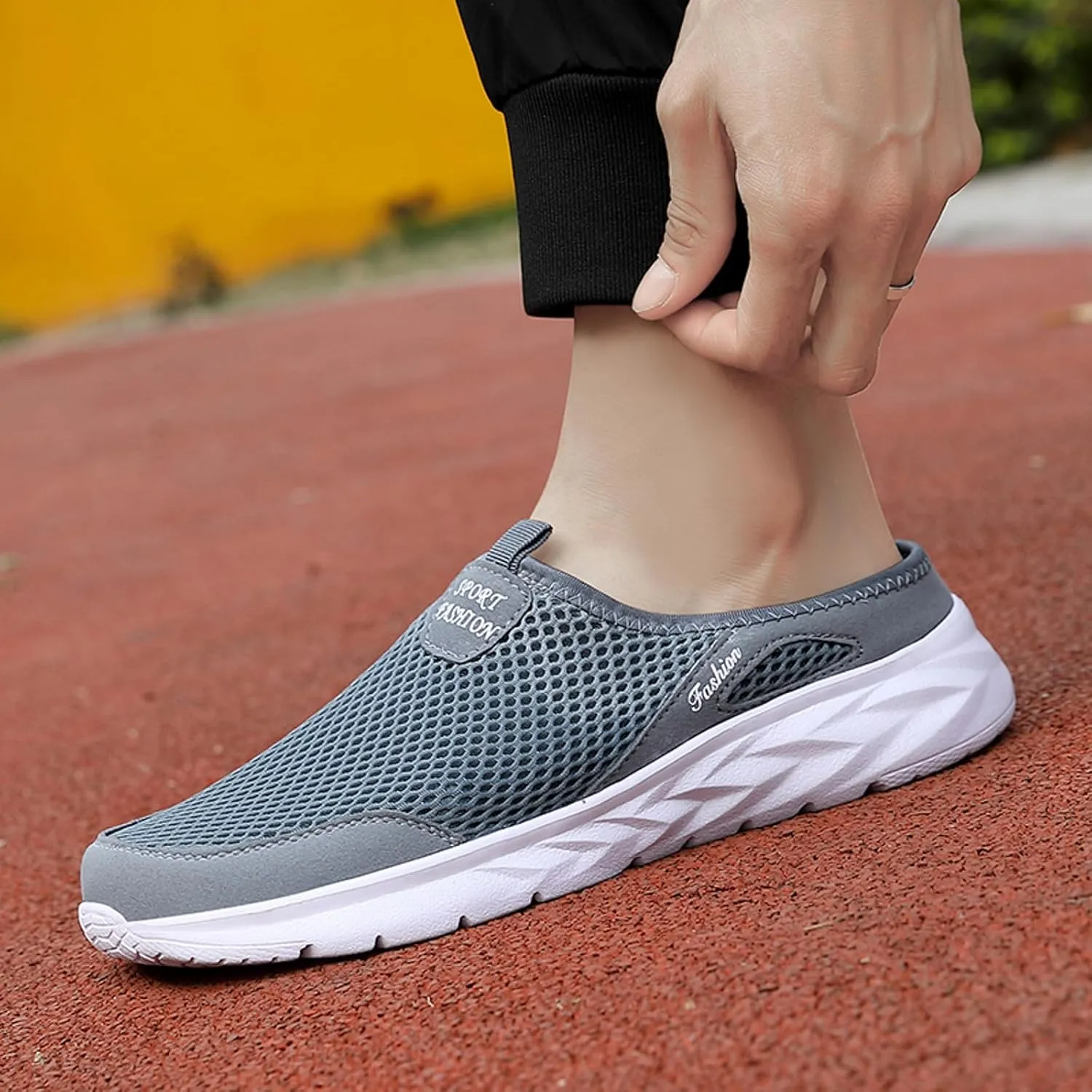Men's Comfortable Canvas Shoes Lightweight Breathable Walking Shoe Gym Tennis Outdoor Non Slip Jogging Sneakers