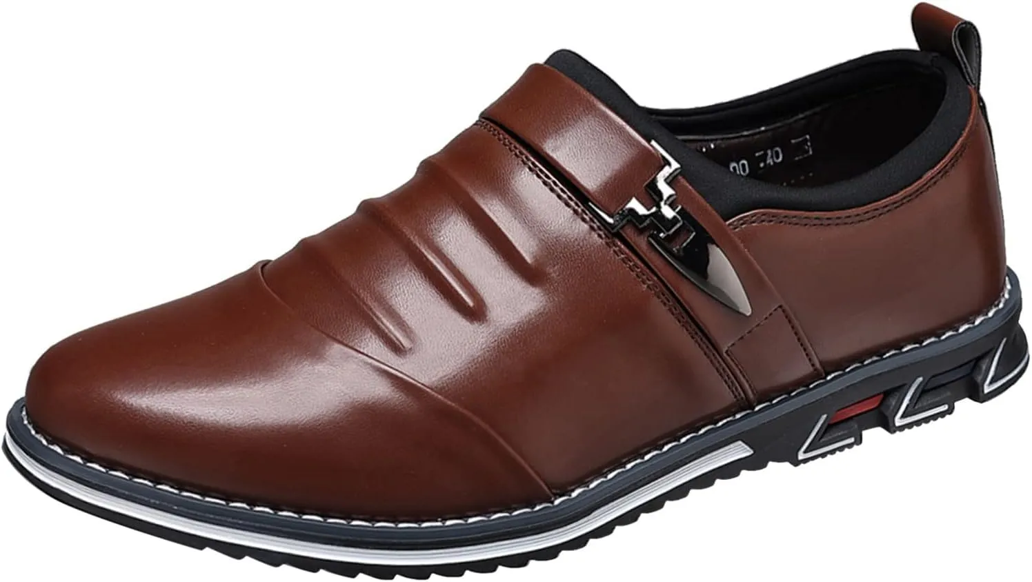 Men's Dress Shoes Brown Size 14 Fashion Style Men's Breathable Comfortable Business Lace Up Leisure Solid Color Leather Shoes Red Dress Shoes Mens
