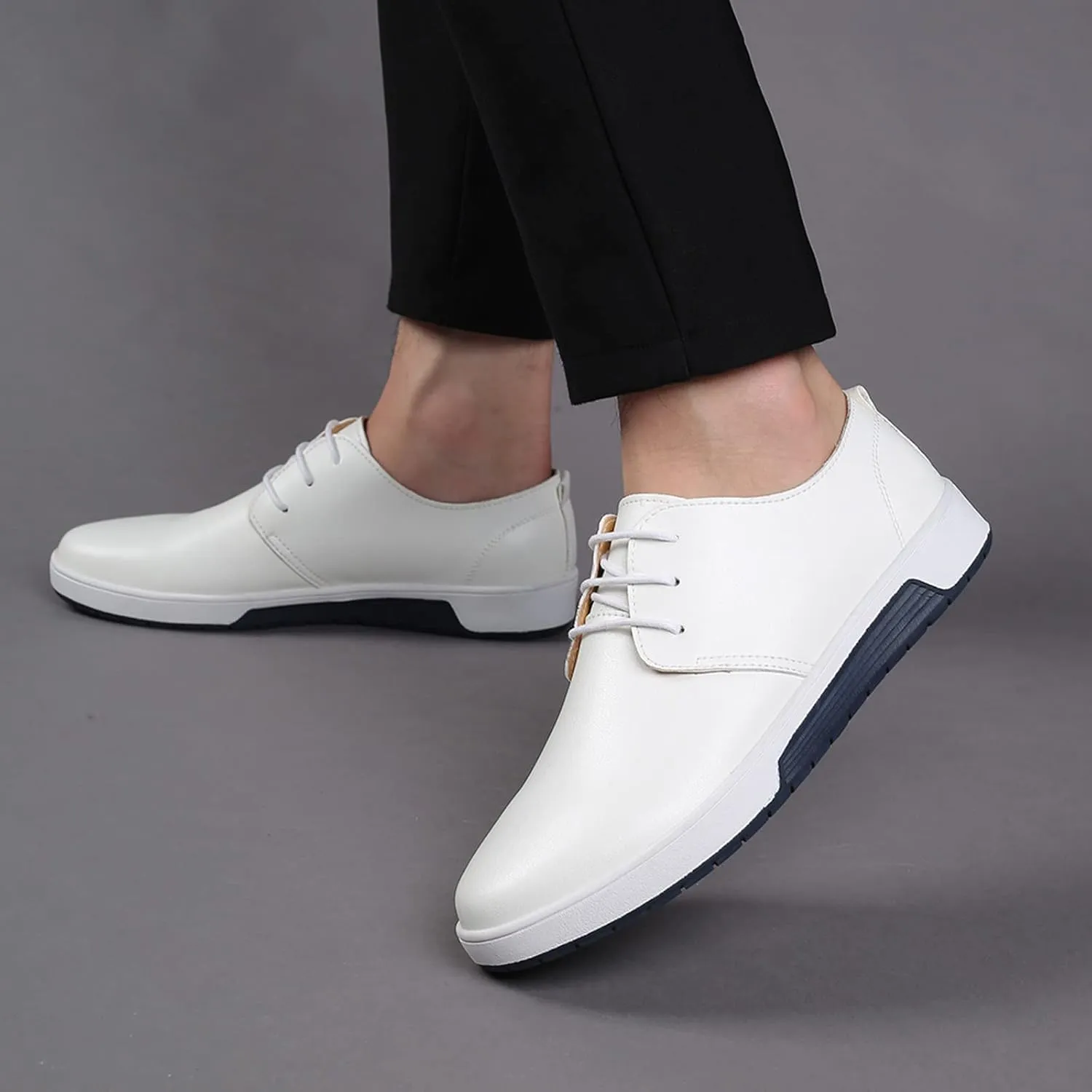 Men's Dress Shoes Brown Slip On Summer Style Men's Breathable Comfortable Business Lace Up Dress Shoe Stores Near Me