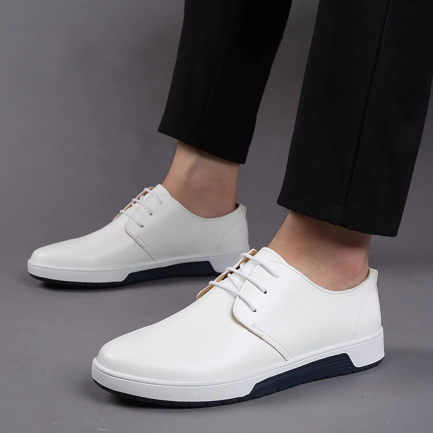 Men's Dress Shoes Brown Slip On Summer Style Men's Breathable Comfortable Business Lace Up Dress Shoe Stores Near Me