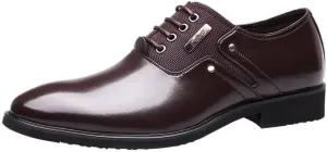 Men's Formal Wingtip Oxfords Handcrafted Genuine Leather with Cushioned Footbed and Slip-Resistant Rubber Sole