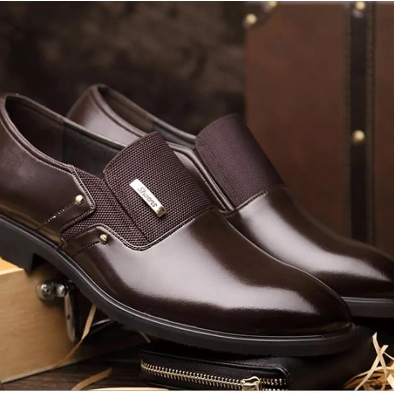 Men's Formal Wingtip Oxfords Handcrafted Genuine Leather with Cushioned Footbed and Slip-Resistant Rubber Sole