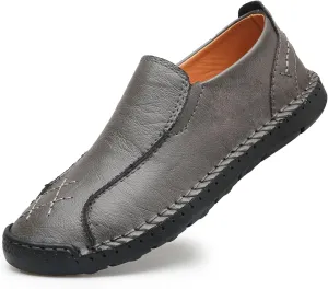 Men's Penny Loafers Leather Slip-On Loafers Casual Walking Driving Shoes Handcrafted Comfort Moccasins