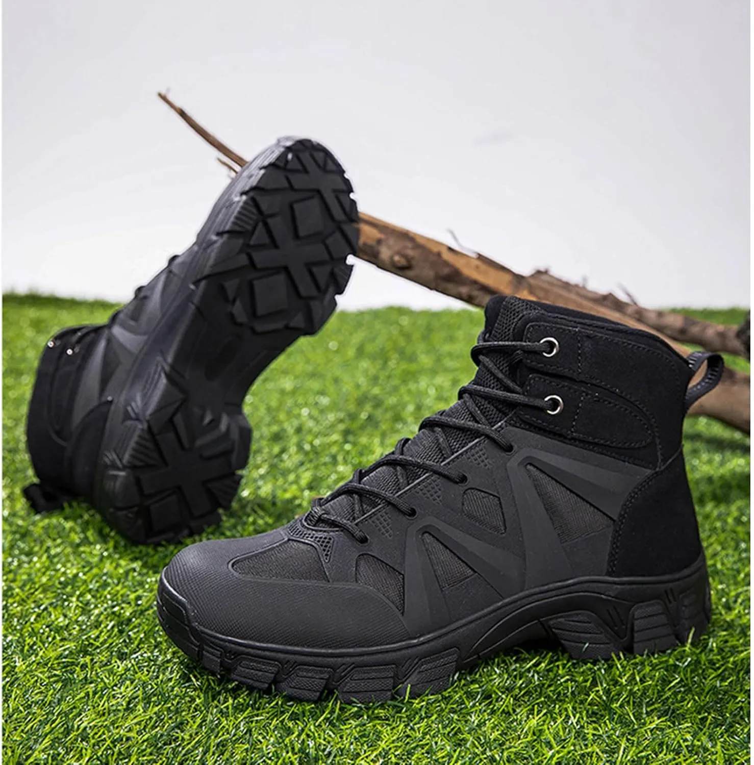 Mens Tactical Boots 6 Inches Lightweight Military Combat Boots Work army boots for men