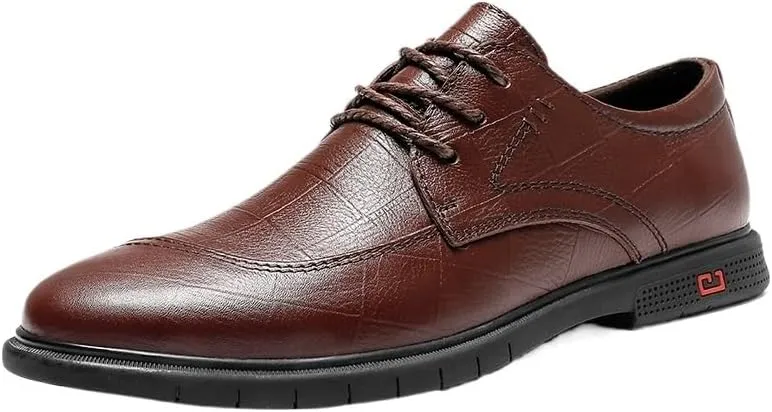 Mens Tuxedo Shoes Elegant Non-Slip Pointed Toe Patent Leather Formal Lace-up Business Oxford Dress Shoes