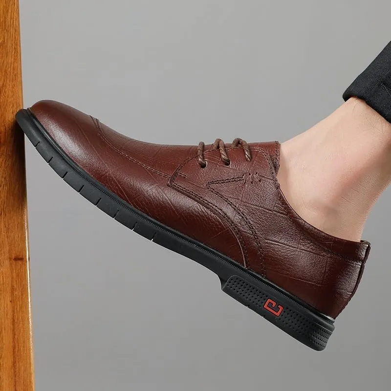 Mens Tuxedo Shoes Elegant Non-Slip Pointed Toe Patent Leather Formal Lace-up Business Oxford Dress Shoes