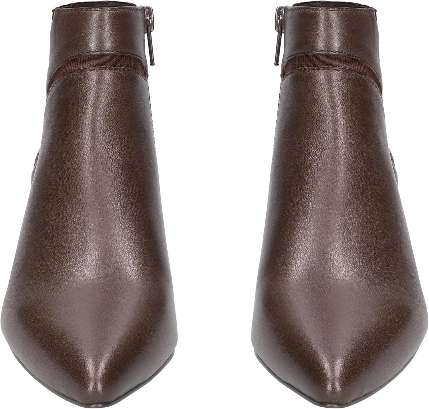MOOMMO Women Low Kitten Heel Suede Ankle Boots Bow Pointed Closed Toe Zipper Chelsea Boots 2" Heels Buckle Strap Faux Suede Boot Zip Up Short Dress Booties Fall Office Wedding Cute Comfort 4-11 M US