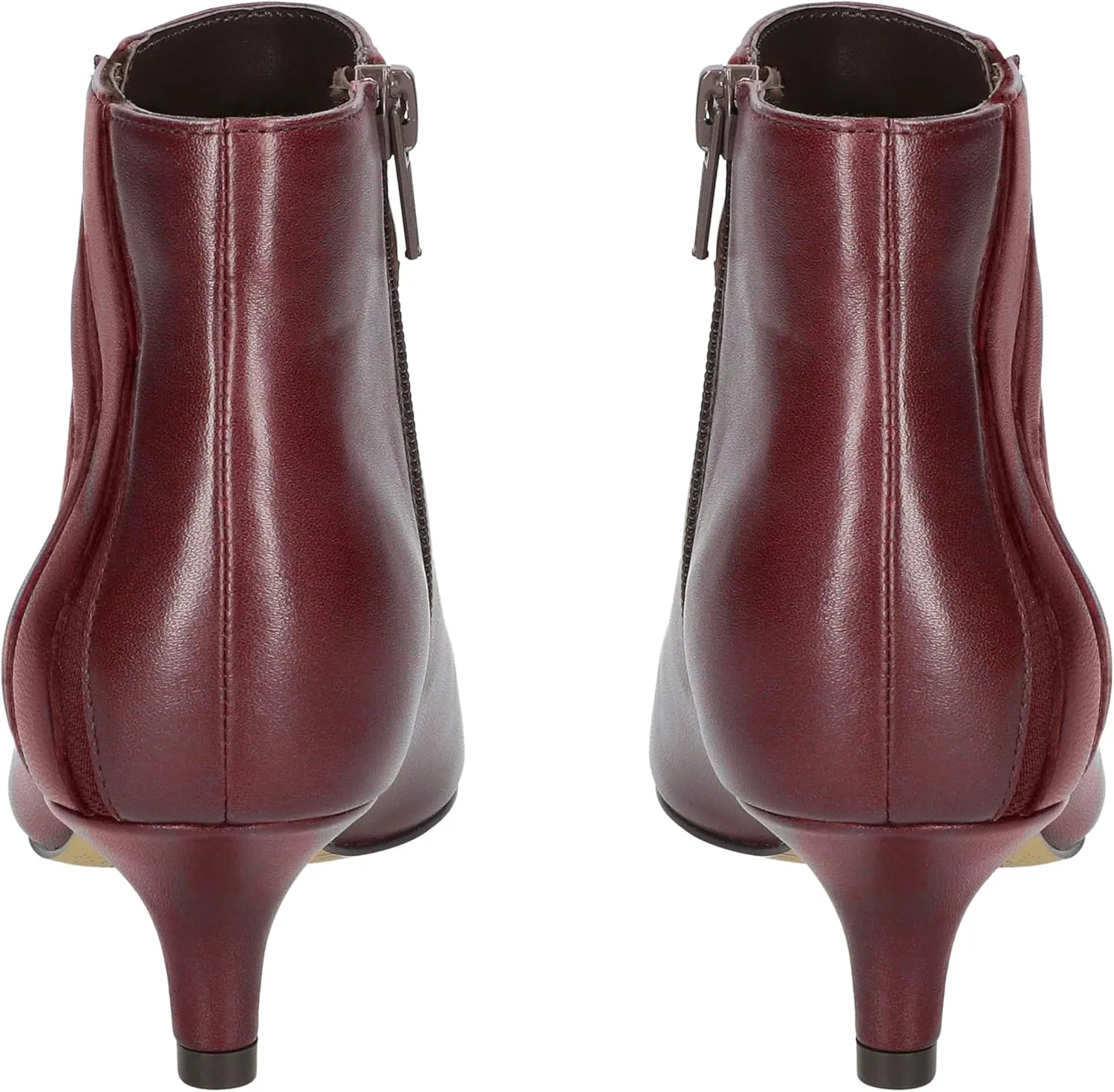 MOOMMO Women Low Kitten Heel Suede Ankle Boots Bow Pointed Closed Toe Zipper Chelsea Boots 2" Heels Buckle Strap Faux Suede Boot Zip Up Short Dress Booties Fall Office Wedding Cute Comfort 4-11 M US