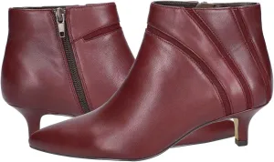MOOMMO Women Low Kitten Heel Suede Ankle Boots Bow Pointed Closed Toe Zipper Chelsea Boots 2" Heels Buckle Strap Faux Suede Boot Zip Up Short Dress Booties Fall Office Wedding Cute Comfort 4-11 M US