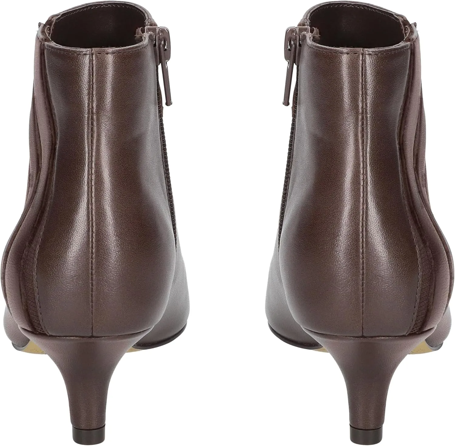 MOOMMO Women Low Kitten Heel Suede Ankle Boots Bow Pointed Closed Toe Zipper Chelsea Boots 2" Heels Buckle Strap Faux Suede Boot Zip Up Short Dress Booties Fall Office Wedding Cute Comfort 4-11 M US