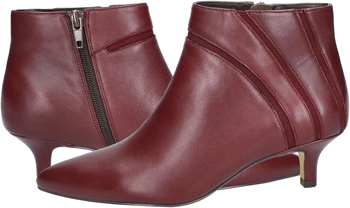 MOOMMO Women Low Kitten Heel Suede Ankle Boots Bow Pointed Closed Toe Zipper Chelsea Boots 2" Heels Buckle Strap Faux Suede Boot Zip Up Short Dress Booties Fall Office Wedding Cute Comfort 4-11 M US