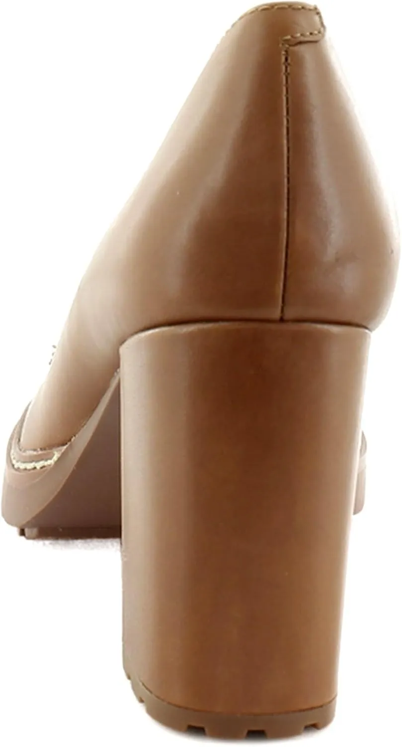 Naturalizer Women's Callie-Moc Loafer Pump English Tea Brown Leather 8.5 W