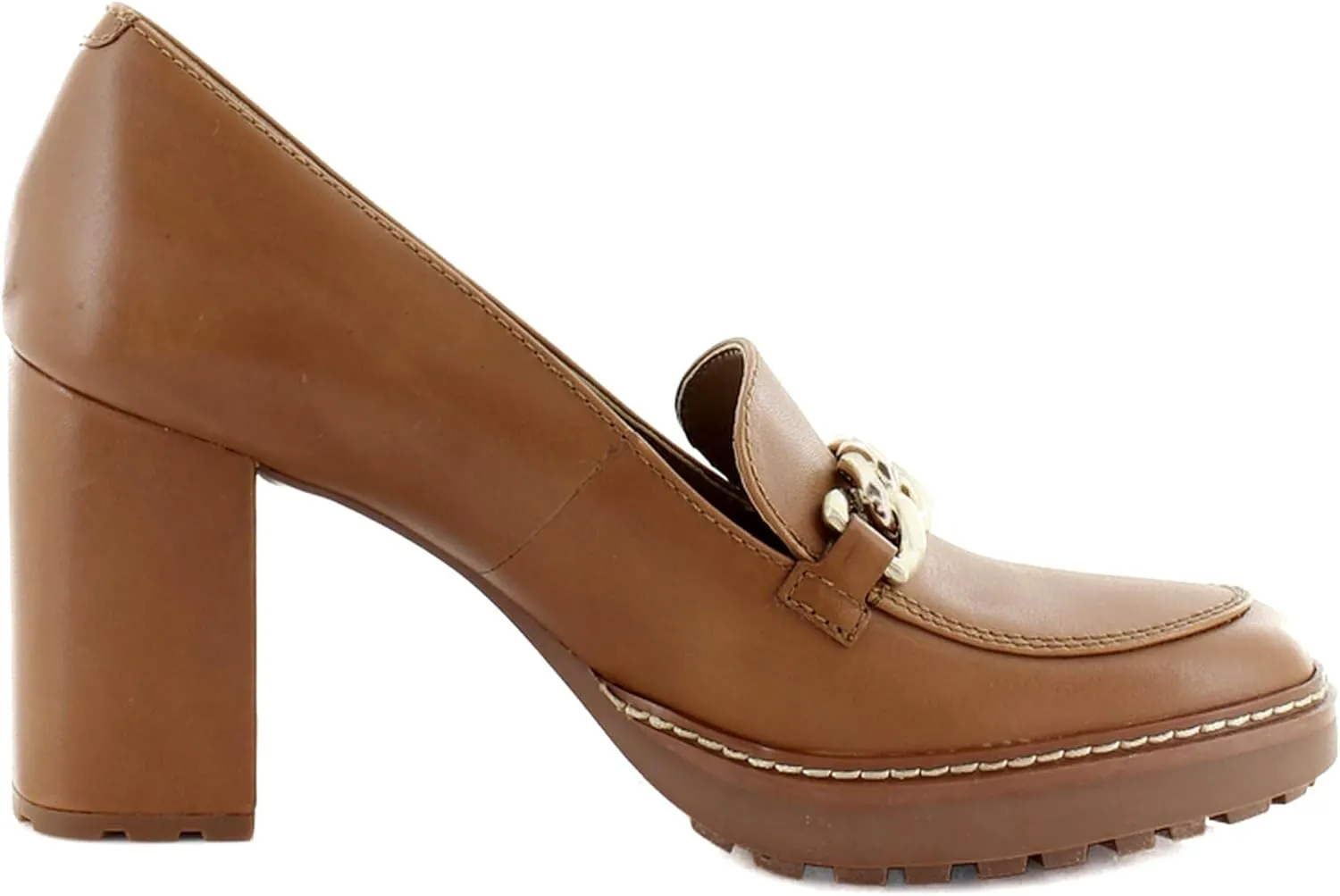 Naturalizer Women's Callie-Moc Loafer Pump English Tea Brown Leather 8.5 W