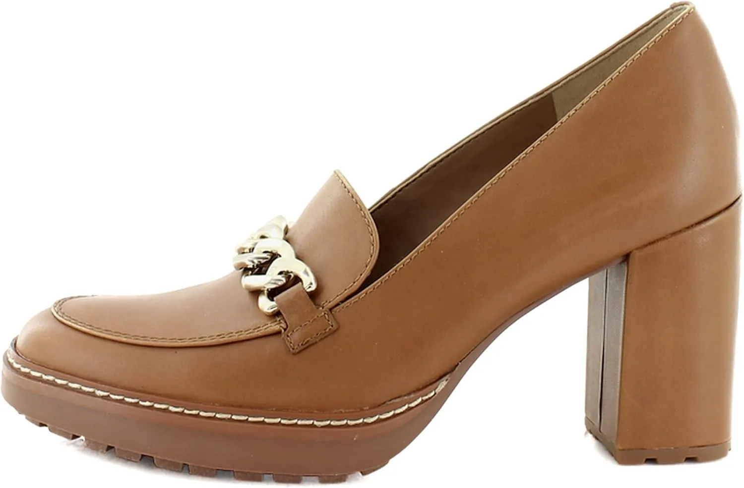 Naturalizer Women's Callie-Moc Loafer Pump English Tea Brown Leather 8.5 W