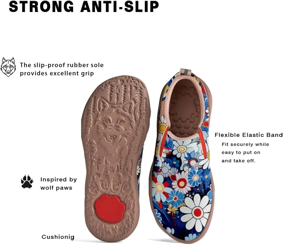 Onehorse Kid's Fashion Sneakers Lightweight Casual Comfortable Boys Girls Flower Painted Travel Shoes