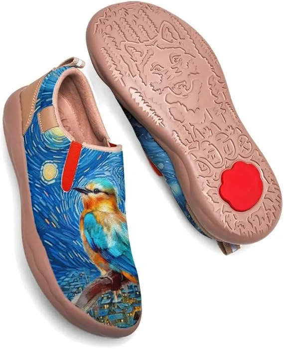 Onehorse Kids Loafers Slip-on Painted Sneakers Boys Girls Lightweight Comfortable Non-Slip Walking Shoes