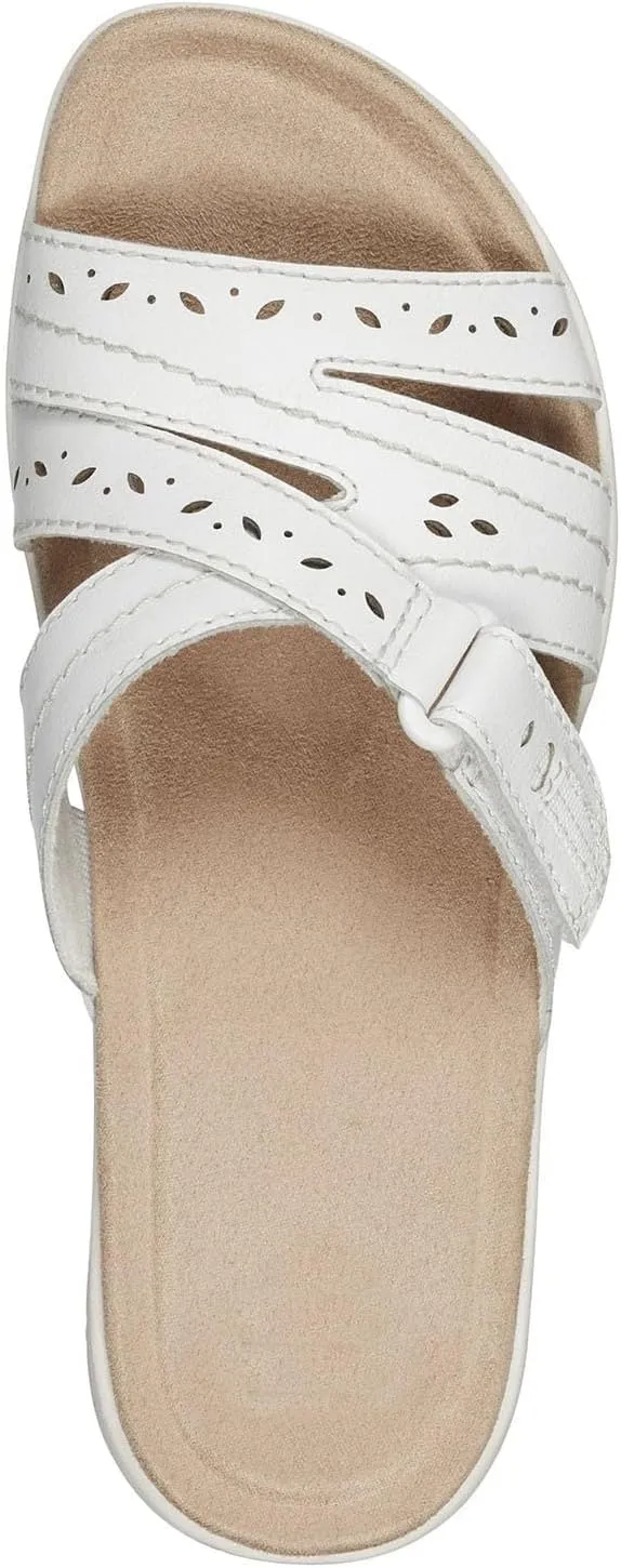 Orthopedic Sandals for Women Comfortable Slides Summer Walking Plantar Fasciitis Sandals with Arch Support Adjustable Hook and Loop Straps Outdoor slip-on shoes